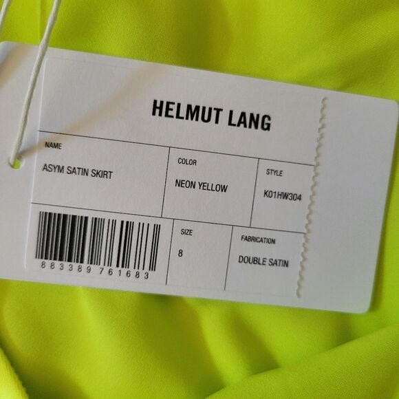 Helmut Lang satin midi skirt 8 M - Picture 11 of 14